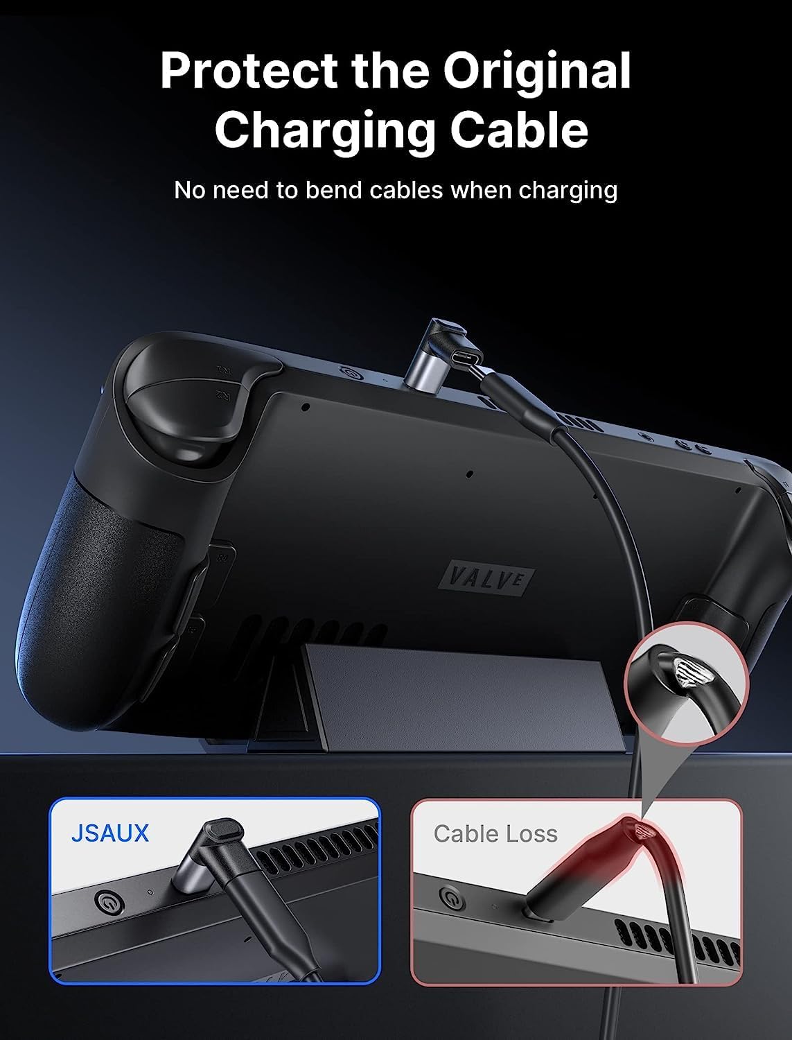 JSAUX 90 Grad Winkel USB-C Adapter Doppelpack