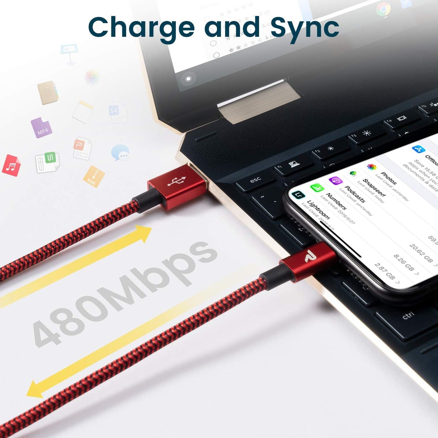 RAMPOW 1M USB Kabel Lightning