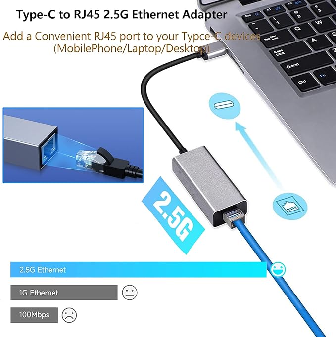 RAMPOW USB-C auf Ethernet Adapter