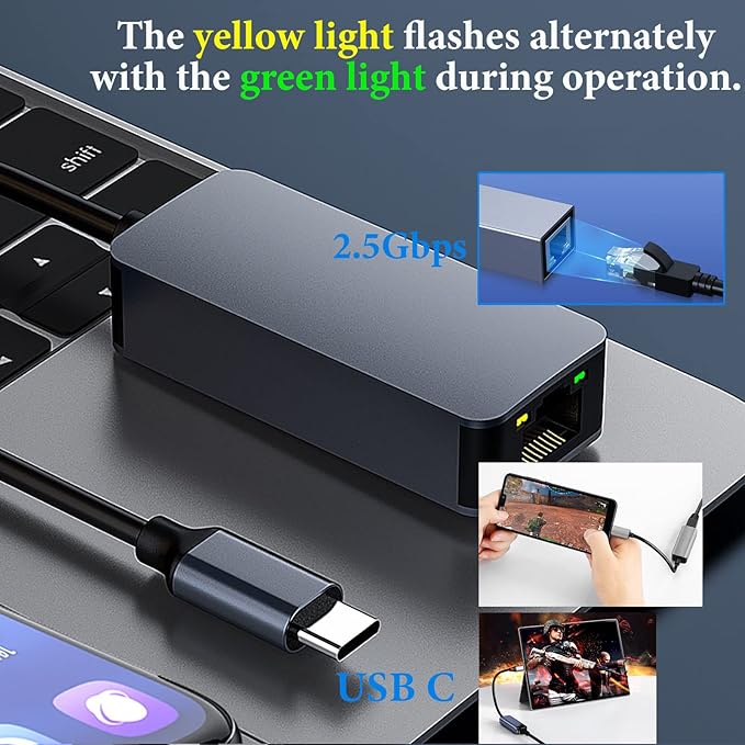 RAMPOW USB-C auf Ethernet Adapter