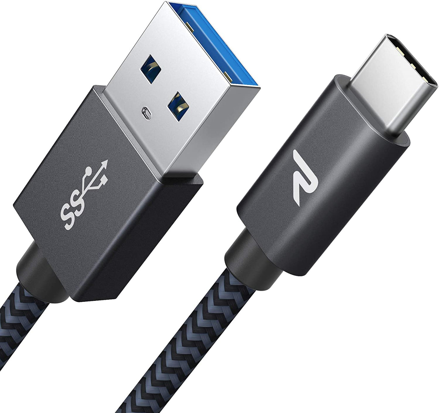 RAMPOW USB-C auf USB-A Ladekabel 0,2M