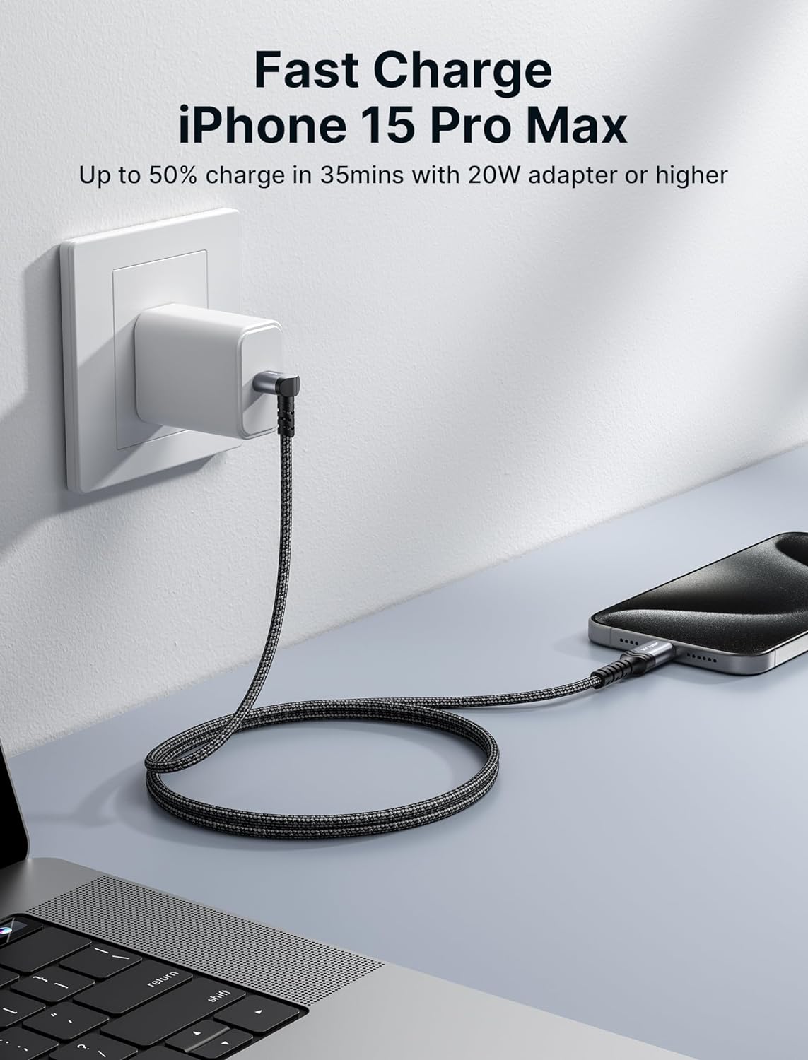 JSAUX 3m USB C zu Typ C Kabel