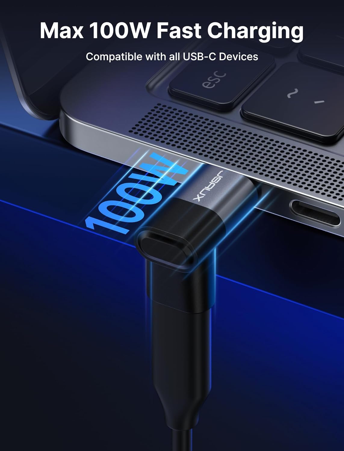 JSAUX 90 Grad Winkel USB-C Adapter Doppelpack