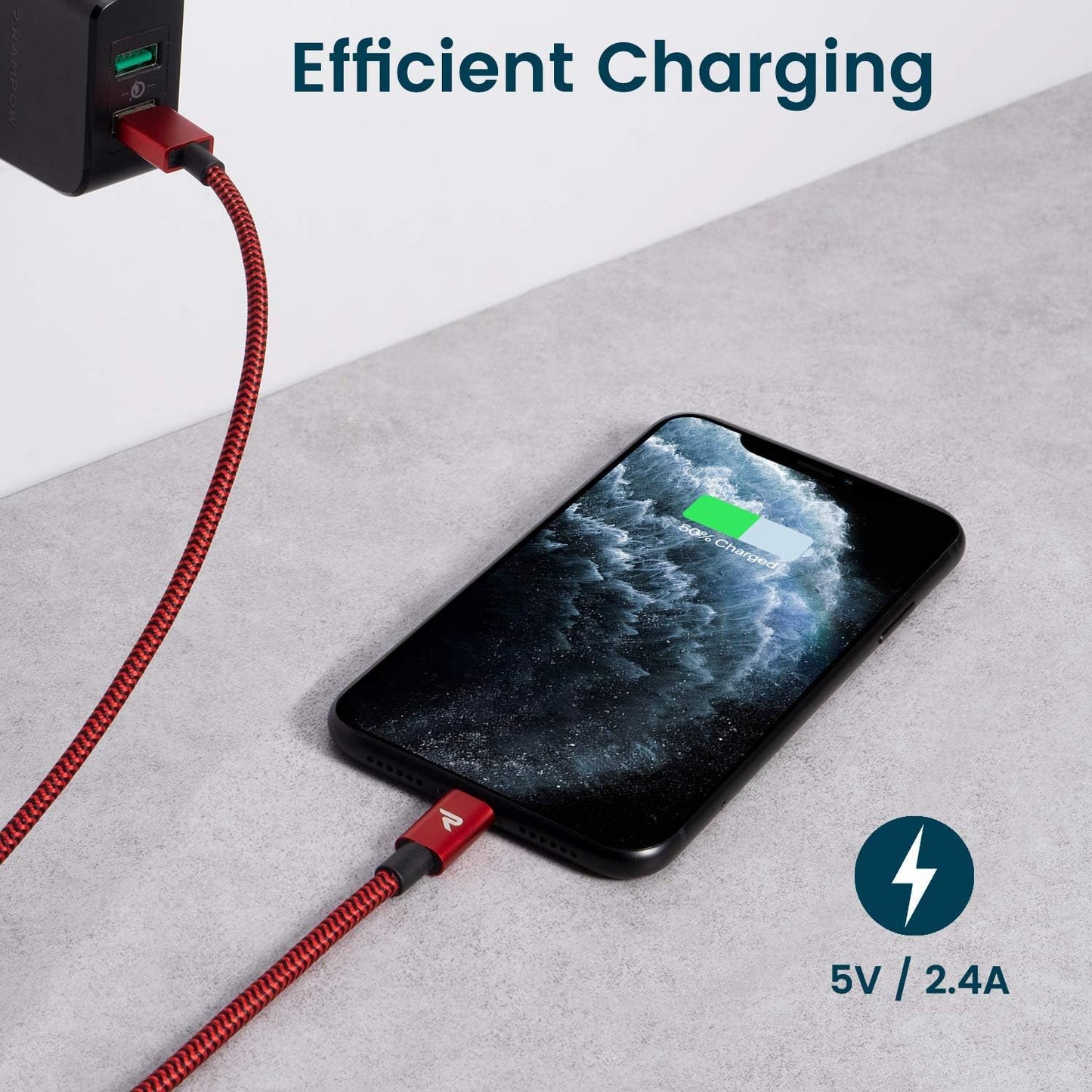 RAMPOW 1M USB Kabel Lightning