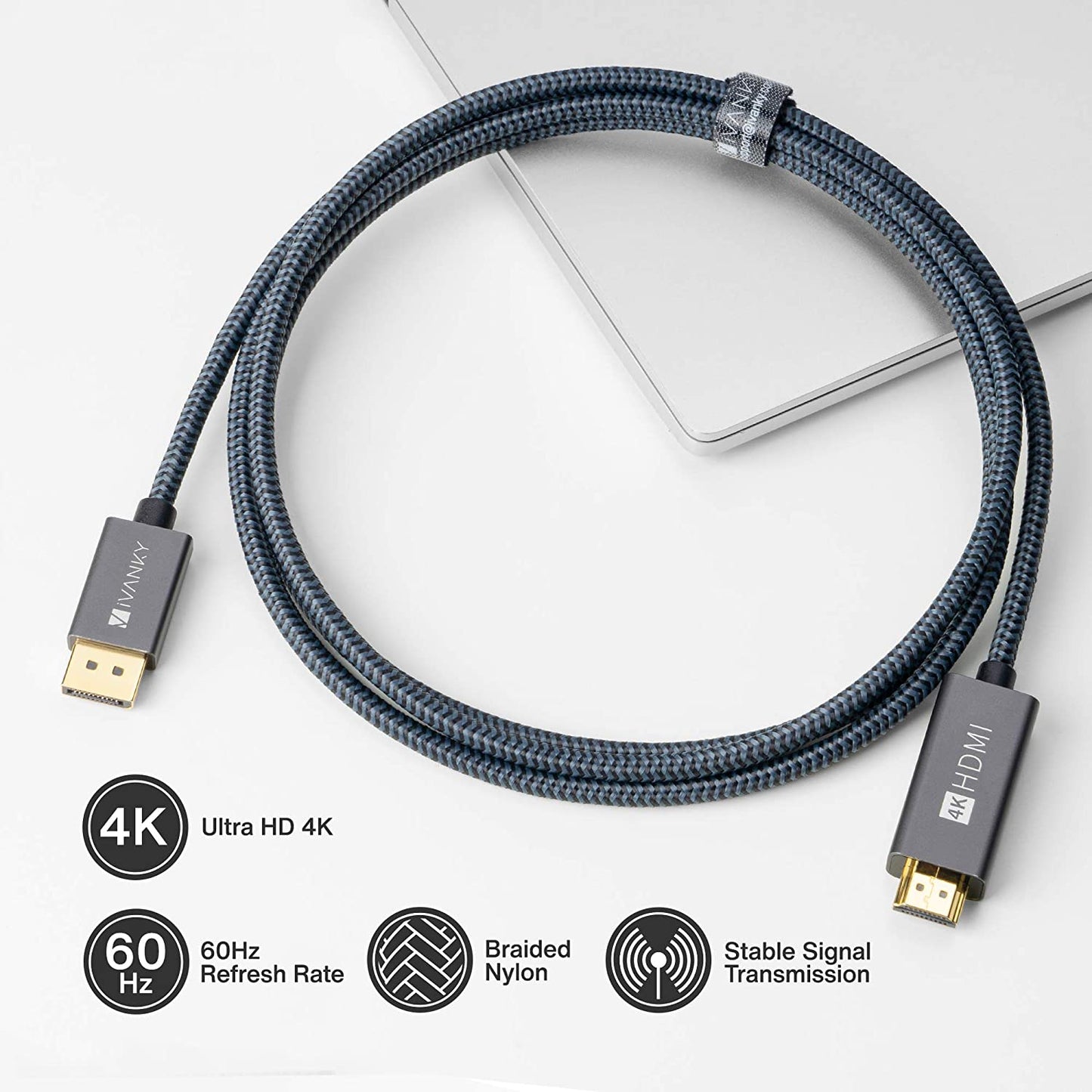 IVANKY DisplayPort auf HDMI Kabel 3M