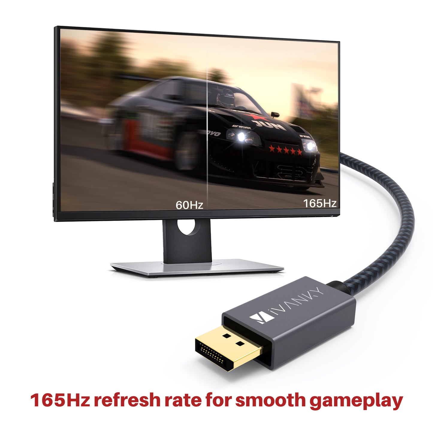 IVANKY Displayportkabel 2M 4K@60Hz