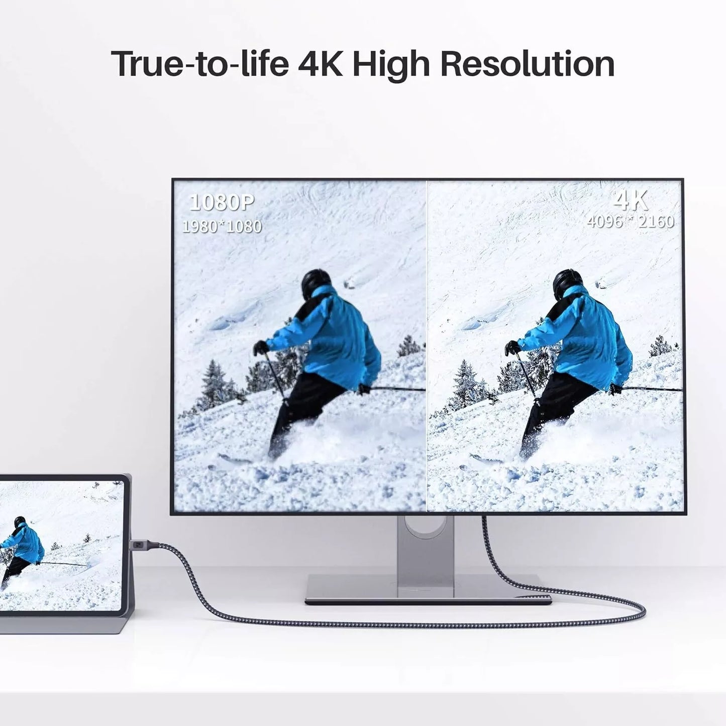 IVANKY USB C auf DisplayPort Kabel 2M