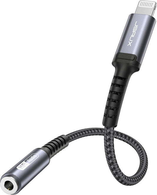 JSAUX iPhone auf 3,5mm Klinke Adapter - MFi-zertifiziert