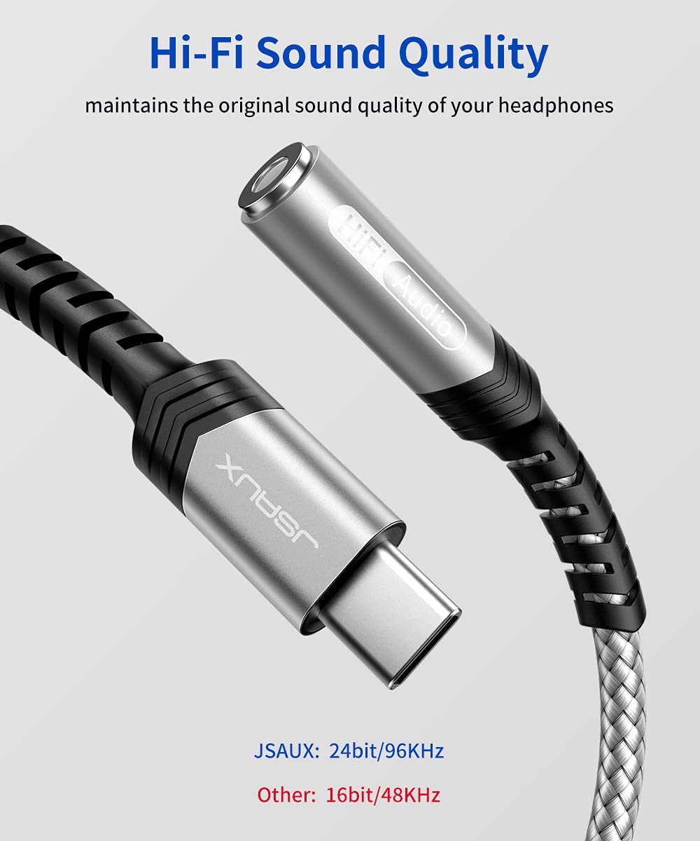 JSAUX USB C zu 3,5mm Klinke Adapter