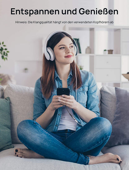 JSAUX iPhone auf 3,5mm Klinke Adapter - MFi-zertifiziert