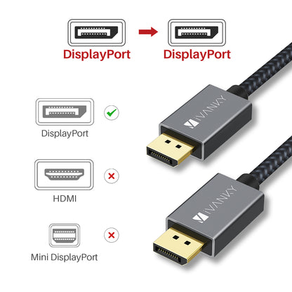 IVANKY  Displayportkabel 2M 4K@60Hz